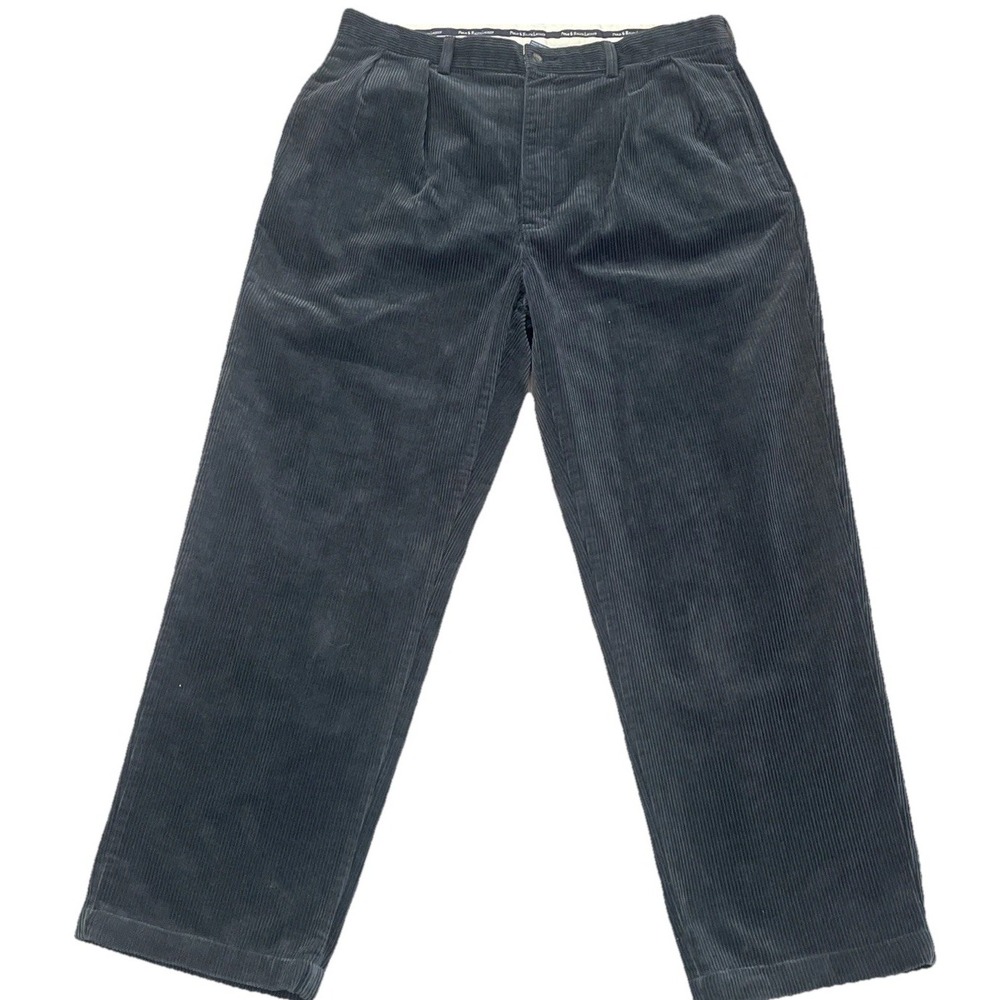 Vtg Polo Cords Ralph Lauren Corduroy Pants Andrew Double Pleated‎ Classic Prep